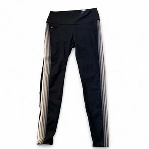 Aviator nation - women’s Black Leggings with White Stripes